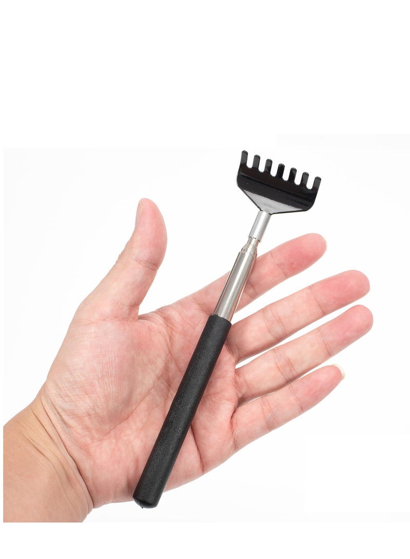 2 PCS Telescopic Back Scratcher Portable Scratcher with Handles, Black - Image 4